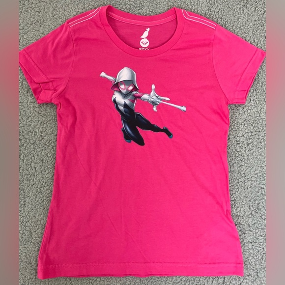 Spider Gwen | Gwen Stacy The Amazing Spider-Man Woman’s Pink Tee Size Medium - Picture 2 of 5